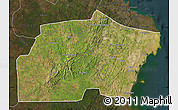 Satellite Map of Kisarawe, darken