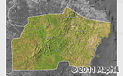 Satellite Map of Kisarawe, desaturated