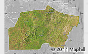 Satellite Map of Kisarawe, lighten, desaturated