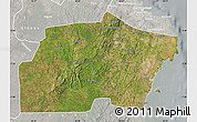 Satellite Map of Kisarawe, lighten, semi-desaturated
