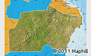 Satellite Map of Kisarawe, political outside