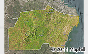 Satellite Map of Kisarawe, semi-desaturated