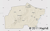 Shaded Relief Map of Kisarawe, cropped outside