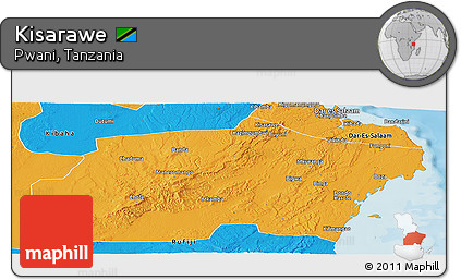 Political Panoramic Map of Kisarawe