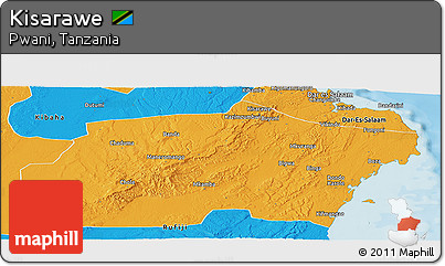 Political Panoramic Map of Kisarawe