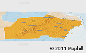 Political Panoramic Map of Kisarawe, lighten