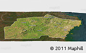 Satellite Panoramic Map of Kisarawe, darken
