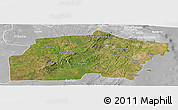 Satellite Panoramic Map of Kisarawe, lighten, desaturated