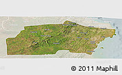 Satellite Panoramic Map of Kisarawe, lighten
