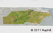 Satellite Panoramic Map of Kisarawe, lighten, semi-desaturated