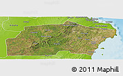 Satellite Panoramic Map of Kisarawe, physical outside