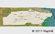 Shaded Relief Panoramic Map of Kisarawe, satellite outside