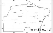 Blank Simple Map of Kisarawe, cropped outside