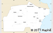 Classic Style Simple Map of Kisarawe, single color outside