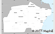 Gray Simple Map of Kisarawe, single color outside