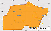 Political Simple Map of Kisarawe, cropped outside