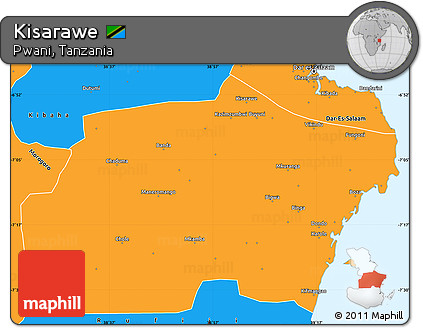 Political Simple Map of Kisarawe