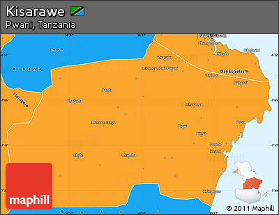 Political Simple Map of Kisarawe