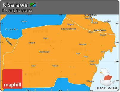 Political Simple Map of Kisarawe