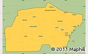Savanna Style Simple Map of Kisarawe, cropped outside