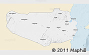 Classic Style 3D Map of Rufiji, single color outside