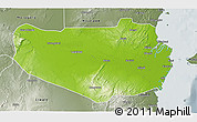 Physical 3D Map of Rufiji, semi-desaturated