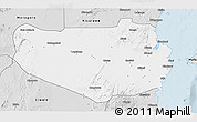Silver Style 3D Map of Rufiji