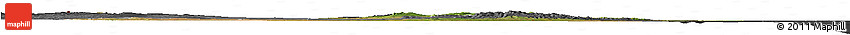 Satellite Horizon Map of Rufiji, darken, desaturated