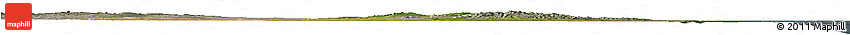 Satellite Horizon Map of Rufiji, semi-desaturated