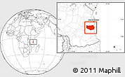 Blank Location Map of Rufiji