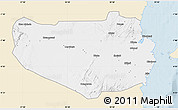 Classic Style Map of Rufiji, single color outside