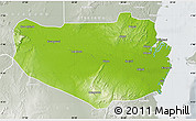Physical Map of Rufiji, lighten, semi-desaturated