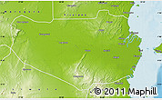 Physical Map of Rufiji