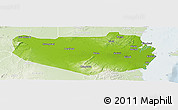 Physical Panoramic Map of Rufiji, lighten