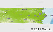Physical Panoramic Map of Rufiji