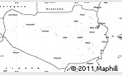 Blank Simple Map of Rufiji