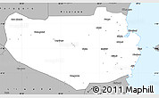 Gray Simple Map of Rufiji