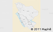 Classic Style 3D Map of Rukwa, single color outside