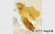 Physical 3D Map of Rukwa, lighten