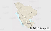 Shaded Relief 3D Map of Rukwa, single color outside