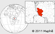 Blank Location Map of Rukwa