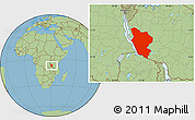 Savanna Style Location Map of Rukwa