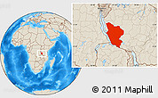 Shaded Relief Location Map of Rukwa