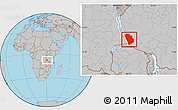 Gray Location Map of Nkasi