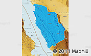 Political Map of Nkasi, physical outside