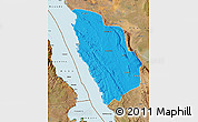 Political Map of Nkasi, satellite outside