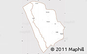 Classic Style Simple Map of Nkasi, cropped outside