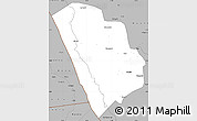 Gray Simple Map of Nkasi