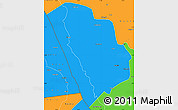 Political Simple Map of Nkasi