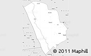 Silver Style Simple Map of Nkasi